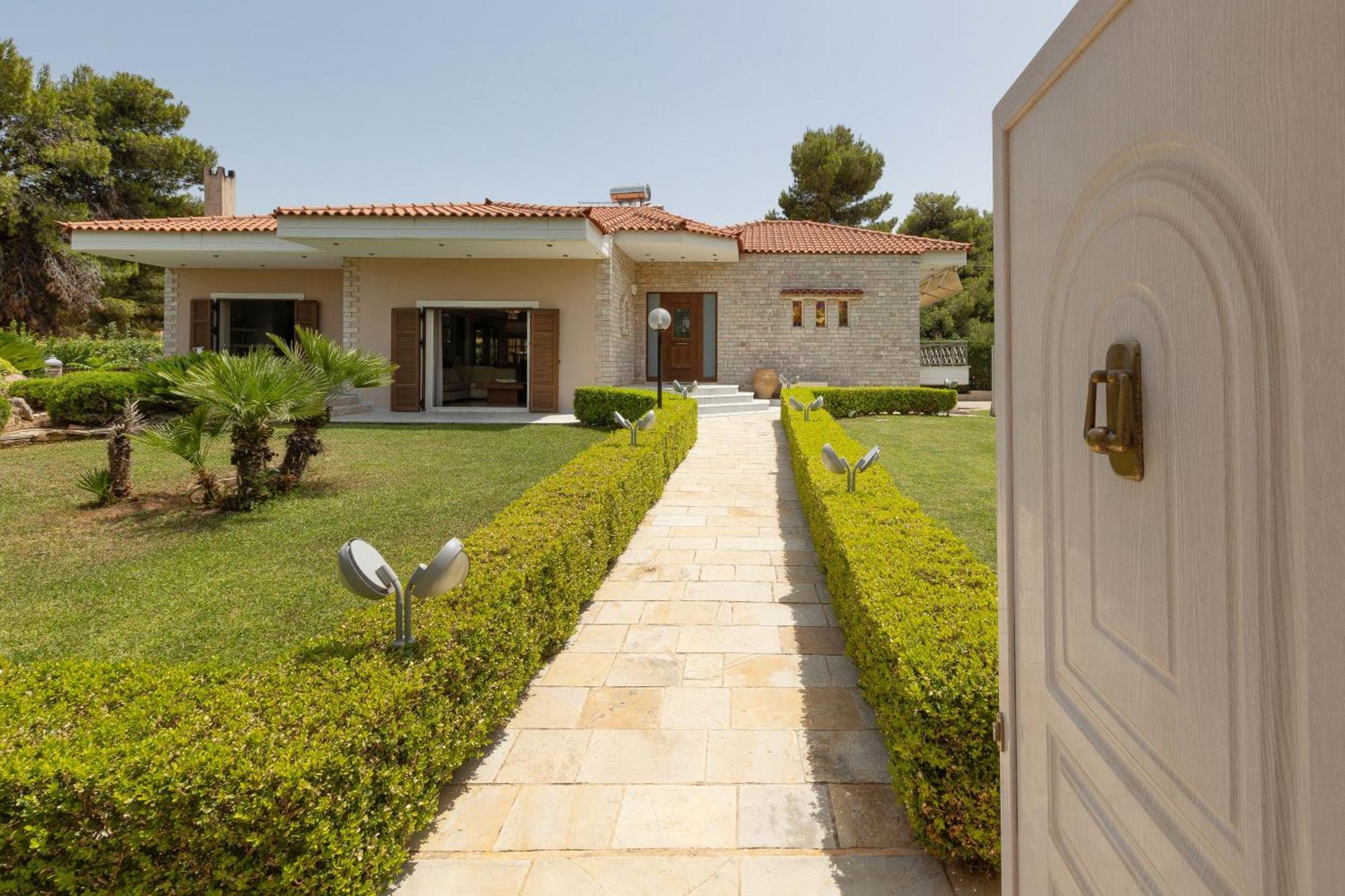 Apanemi Villa-Private Pool Nea Makri Exterior photo