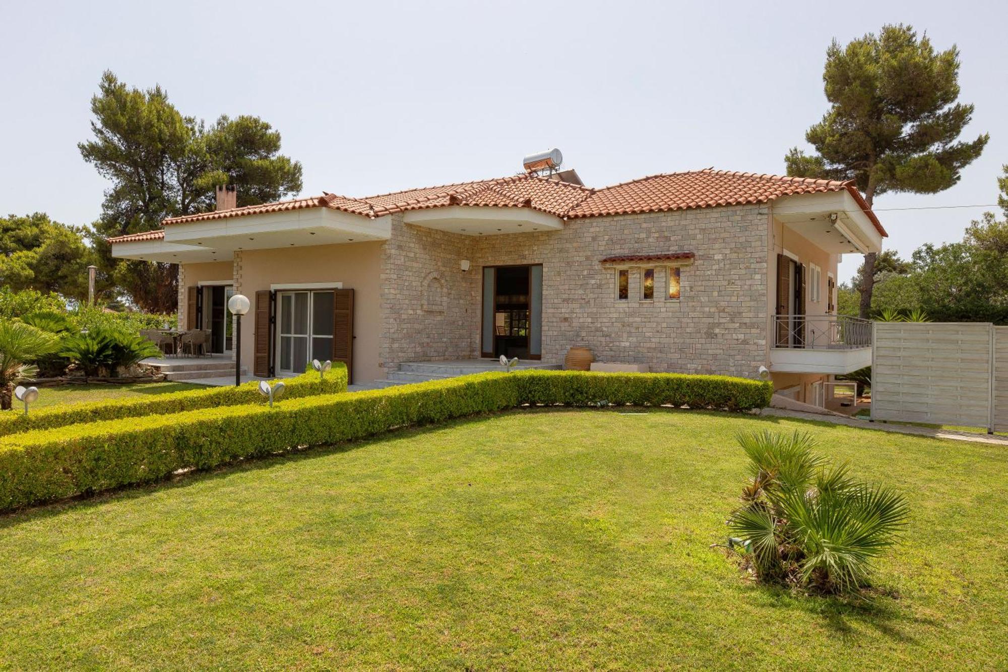 Apanemi Villa-Private Pool Nea Makri Exterior photo